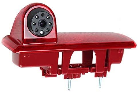 RED WOLF Auto Rückfahrkamera Bremslicht Kamera für Vauxhall Vivaro Opel Vivaro Renault Trafic ab 2014 NTSC IP68 Wasserdicht Nachtsicht 12V Auto Einparkhilfe Kamera