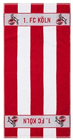 King of Trade 1. FC Köln Handtuch Blockstreifen 50 x 100 cm