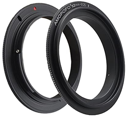 EF R-52mm Retroadapter/Makro Umkehrring Ring,EF/R Kamera EF R RF Adapter,zum umgekehrten Anschrauben eines Objektivs.für Makroaufnahmen