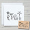 NEWSTAMPS Stempel Giraffen Motivstempel groß aus Holz & Gummi zum Karten basteln, Holzstempel, Tiere, Tierstempel, Scrapbook, Textilstempel, Deko, Kinder