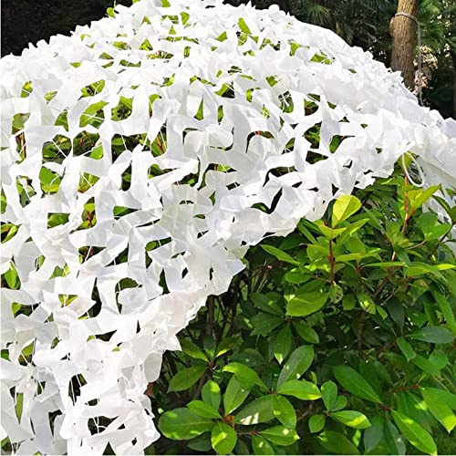Schneetarnnetz,sonnenschutz-tarnnetz,militär-tarnabdeckung,wärmeisolierende,atmungsaktive Camouflage Netz,dachjagd,verstecken,sonnenschutz,camping,durchsicht,zelt,dekoration,White-1.5x3m/5x9.8ft