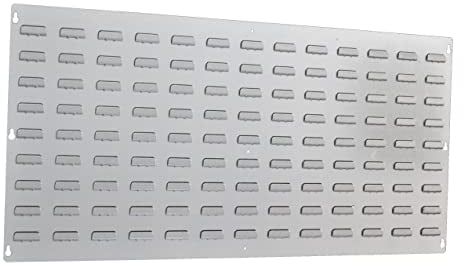 Rhino Tuff Bin Landscape Louvre Panel - 915mmw x 457mmh Galvanised Steel Storage Rack for Wall Mounting Plastic Parts Bins