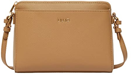 Borsa a tracolla Liu Jo Caliwen ecs double pouch cammello B23LJ90 NF2130 Piccola
