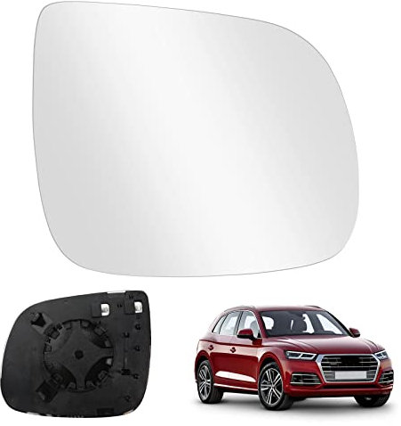Kamanan Cristal de espejo retrovisor exterior para coche, repuesto calefactable, espejo retrovisor exterior para Q5 2008-2016, para Q7 2009-2014 (derecha)