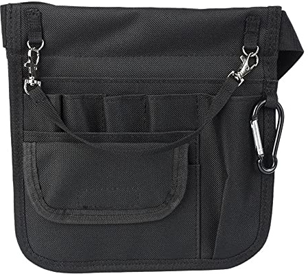 Wresetly Stilltasche, Hüfttasche für Krankenschwestern, Gürteltasche, Taschenorganizer für Stillwerkzeuge, Hüfttasche für Krankenschwestern – Schwarz