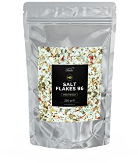 Salt Flakes 96 Bembo 250 g – Fiocchi di Sale del Mediterraneo per Pesce e Verdure alla Griglia, al Barbecue o in Cucina – Scaglie Croccanti dal Gusto Delizioso