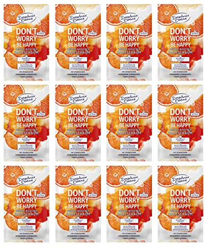 12er Pack Dresdner Essenz Badeschaum Don´t worry, be happy 12 x 80 g Badezusatz vegan