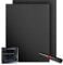 KitchenRaku Universal Oven Liners 32x50cm, Non-Stick and Heavy-Duty Oven Liners for Bottom of Oven - Home Accessories & Kitchen Accessories - Suitable for Most Ovens and Cookers (2 PCS, Dark Black)