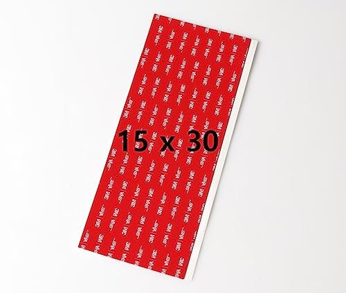 Adesivi 3M VHB extra forti – nastro biadesivo – 15 x 30 cm – 1 pezzo – incollaggio senza forare – Strisce adesive per scaffali doccia, rubinetti, specchi, ecc. | bagno, cucina, auto, barca, yacht,