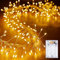 2 Pack Fairy Lights Battery Operated, Twinkle String Lights Waterproof Silver-Coated Copper Wire 5 Feet 60 Led Firecracker Starry Lights for DIY Wreath Wedding Party Bedroom Mason Jar Christmas