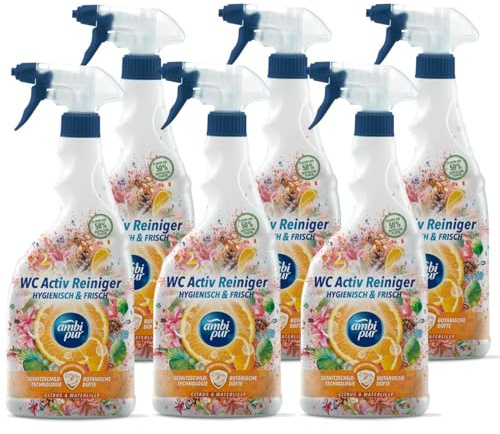 Ambi Pur WC Aktiv Reiniger Spray Citrus & Waterlilly 750ml (6er Pack)
