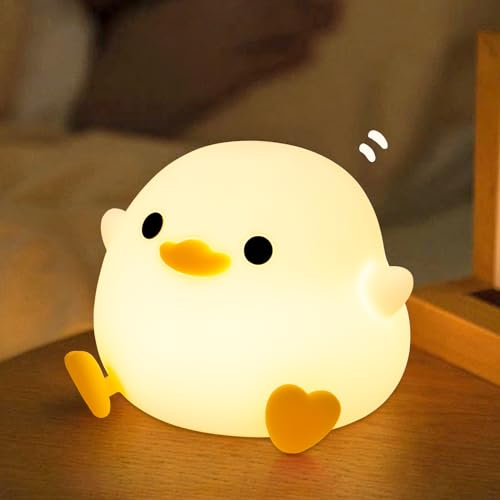 AQXONG DoDo Duck Luce Notturna per Bambini, Luce Notturna per Bambini con Funzione Timer, Notturna Ricaricabile Tramite USB, Adatto per Camerette, Soggiorni e Camere da Letto