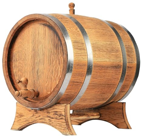 MB Manufaktura Barel Botte di Legno di Rovere Bruciato per Whisky, Vino e Liquore - Piccola e Grande Botte di Quercia 10 Litri