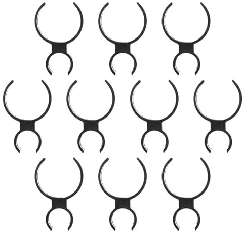 Generisch Champagner-Wunderkerzen-Flaschenhalter-Clips, Kuchen-Kerzen-Clips,10 Stück Weinflaschenklammern für Zuhause - Flaschenservice-Clips für Weihnachten, Jubiläen, Halloween