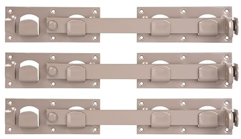 Alberts 821180 DURAVIS® Doppeltorüberwurf | perlbeige duplexbeschichtet RAL 1035 | Größe 423 x 70 mm | 3er Set