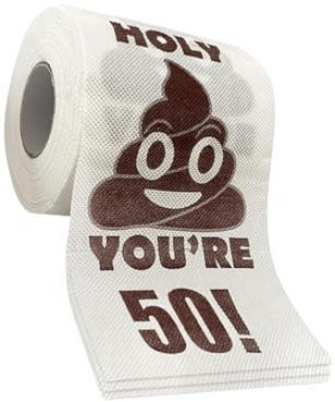 LAWALEISHE Funny Toilet Paper,You're 50 Printed Prank Toilet Paper 50th Birthday Decor,Novelty Happy 50th Birthday Funny Toilet Paper for Women Men,for Bathroom Decorations 50th Birthday Party Decor