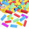 ParPix 100g Farbe Konfetti Geburtstag Deko, 5cm Groß Konfetti Glitzer, Rechteckiges Metallische Folie Konfetti Tischdeko, Streudeko Bunt für Hochzeit Geburtstag Babyparty, Ballondekoration Confetti