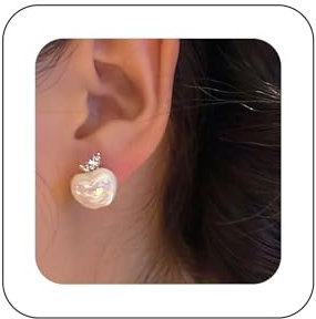 Cimenexe Böhmische Kristall-Apfel-Ohrringe Kleine Perlen-Apfel-Ohrstecker Strass-Cz-Apfel-Ohrringe Minimalistische Perlen-Apfel-Ohrringe Schmuck Für Frauen