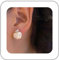 Cimenexe Böhmische Kristall-Apfel-Ohrringe Kleine Perlen-Apfel-Ohrstecker Strass-Cz-Apfel-Ohrringe Minimalistische Perlen-Apfel-Ohrringe Schmuck Für Frauen