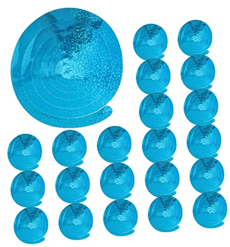 VINTORKY Hängedekoration Blaue 30 aus Stück Spiralförmige PVC Spiralanhänger Leicht zu Formen für Geburtstag Hochzeit und Weihnachtsfeier