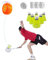 Klortecer Badminton Rebound Trainer, Indoor-Rebound Badminton Set, Badminton Trainingsgeräte für Anfänger geeignet (1 Set)