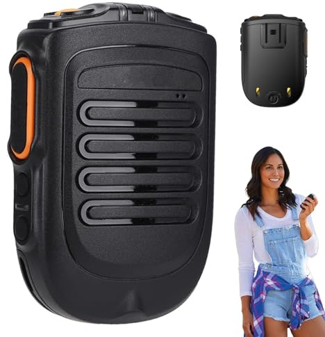 Nexus99UP Walkie Talkie Handheld Two Way Speaker Mic Wireless Bluetooth PTT Hand Microphone Rechargeable Walkie Talkie Long Distance Fit for Zello BM001 Speaker Microphone