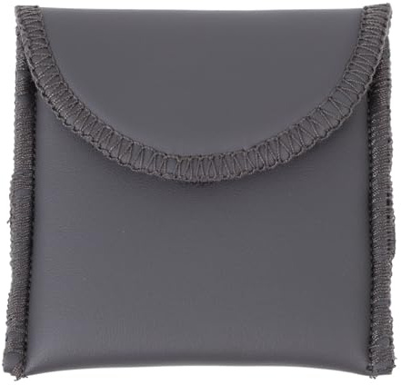 HOODANCOS Pochette Rangement Appareils Auditifs en Cuir Noir Étui de Protection Souple pour Accessoires Auditifs et Piles Format Compact Facile à Transporter