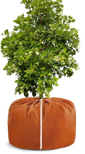 Blumentopf Frostschutz - Frostschutz Pflanzsack | wasserdichte Isoliertasche mit Kordelzug oder Outdoor Terrasse Hof Balkon Garten Sträucher Obstbäume