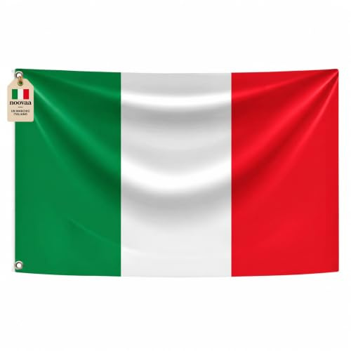 Banderas Nacionales - Resistentes a la intemperie, ojales de latón, poliéster, costuras dobles - Uso exterior (1, Italia, 60x90cm)