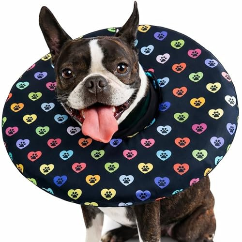 VETlímce Premium Halskrause für Hunde – Weicher Hundetrichter als Alternative zum Plastikkragen, Komfortabler Schutzkragen/OP-Kragen für Hunde nach Operation (5XL)