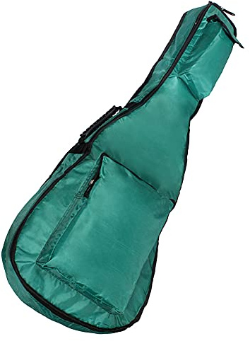 Zonizforceal Shuffle 41-Zoll-wasserdichte Gitarrentasche, Rücksack für Akustikgitarre mit verstellbaren Doppel-Schultergurten, Leichter Oxford‑Stoffkoffer für Musikliebhaber (Grün)