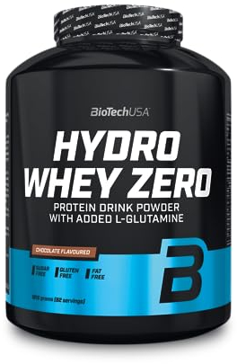 BioTechUSA Hydro Whey Zero | Sans gluten, sans sucre, sans graisse | 80% de protéines | Absorption rapide | Complexe de protéines de lactosérum, 1.816 kg, Chocolat