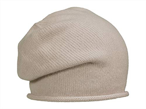 Rassow Strickmütze mit Rollrand aus Kaschmir - Flieder (62) - One Size