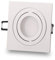 LED Einbaustrahler eckig weiß 6,5 Watt neutralweiß 230V flach (30mm) - Einbauleuchte schwenkbar dimmbar aus Aluminium - 80mm Bohrloch Einbau-Spot Decken-Strahler