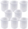 VOARGE 8 vasos medidores de silicona, 100 ml, vasos medidores de plástico, vasos de graduación para laboratorio, para manualidades, resina epoxi, moldes de fundición para arte y cocina