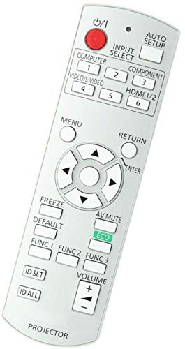 AuKing Projector Remote Control for Panasonic PT-DW530E PT-DW530U PT-DX500 PT-DX500E PT-DX500U PT-DZ570E PT-DZ570U PT-FW430E PT-FW430EA PT-FW430U PT-FX400E PT-FX400U PT-LZ370 PT-LZ370E PT-LZ370U