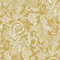 Mae Ochre Wallpaper Floral Leaf Jungle Yellow White Textured Vinyl