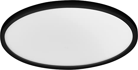 LEDVANCE Smart LED Badezimmerlampe black, 32W, 2700Lumen, 3000-6500K, 50cm, IP44, Orbis Disc Wandleuchte, Badezimmerleuchte mit Wifi Technologie, dimmbar, steuerbar über App und Sprachassistenten