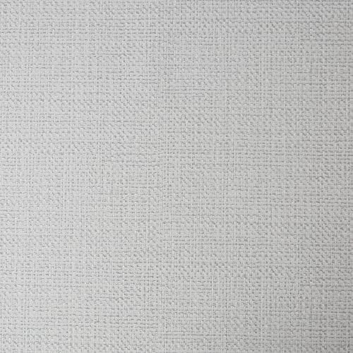 Super fresco White Linen Flat Wallpaper | Paste The Paper Application | White Plain/Textured | Eco-Friendly