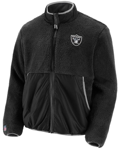 Las Vegas Raiders NFL Fleecejacke Jacke Übergangsjacke aus Sherpa-Fleece XXL, 5021758