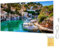 BR Bringer Bild Infrarotheizung mit Rahmen - Bildheizung mit UV Druck - 120x60x1,8cm - Hafenblick, Mallorca