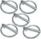 AERZETIX - C48207 - Satz von 5 Klappstecker klappsplinte landwirtschaftlichen mit ring Ø6x41mm - splinte zum klappen - sicherungsstift - bolzensicherung für schnelle befestigung - DIN 11023