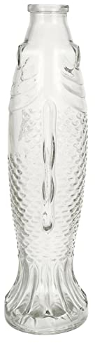 Veemoon Vase En Verre En Forme De Poisson, Pot De Fleurs Haut Transparent CréAtivité Bocal Poisson Rouge Centre De Table En Forme De Poisson Grands Vases Pour Maison, Bureau