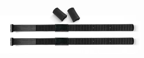 Atera 022737 Sangles de Verrouillage pour entretoises - Jeu de 2, TPU renforcé d'acier, avec caoutchoucs de Rechange, Noir Longueur 600 mm
