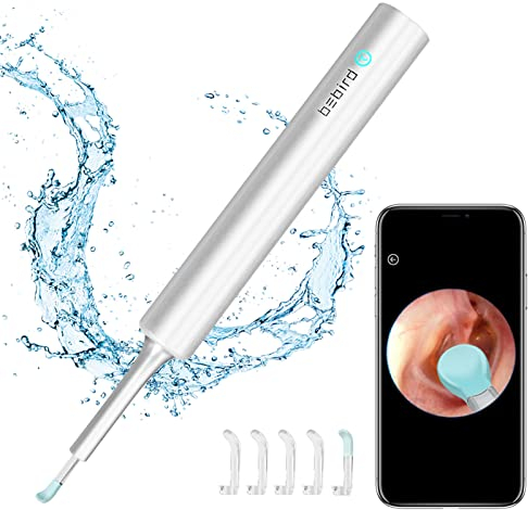 SibyTech Otoskop Ohrreiniger Mensch Ohr Endoskop Tool Wireless Ohr Reiniger mit 1080P HD Kamera & 4 austauschbare Ohr Picks für Kinder Erwachsene kompatibel mit iPhone Android Phone (weiß)