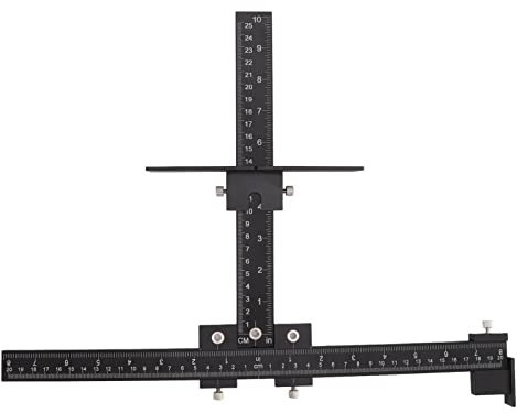 CHICIRIS Bohrschablone, Verstellbare Taschenloch Bohrschablone, Bohrlehre, Kabinett Hardware Jig, für Türen, Schubladen, Schrankgriffe Aus