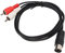 Cable DIN de 7 Pines a de 1 M, Conector DIN Macho de 7 Pines a 2 Conectores Macho Cable de Audio, Cable Adaptador AUX Estéreo de Doble Blindaje para Salida de Señal