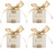 Klein Hochzeit Geschenkbox 30 Stück Gastgeschenke Babyparty Süßigkeiten Kasten Gastgeschenke Schachtel Kartons Bonboniere Kasten mit Farbband für Geburtstag Hochzeit Taufe Geburt Party (Champagner)