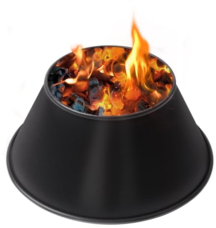 Einteiliger BBQ-Whirlpool ohne Schweißen, wasserbasierte Lackbeschichtung, Grill-Zubehör für Weber 55,9 cm / 67,5 cm Kugelgrill, Ersatz für WSM Weber Smokey Mountain L XL Big Green Egg Grill