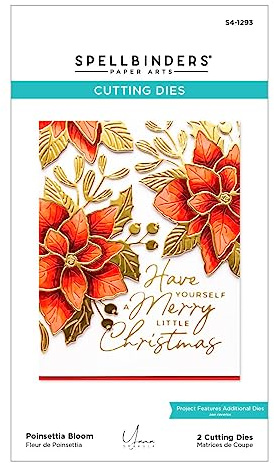 Spellbinders Geätzte Stanzschablonen mit Weihnachtsstern-Motiv, Metall